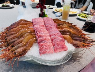刺身甜虾 金枪鱼