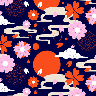 古典花卉图案