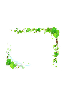 绿色藤蔓装饰元素