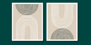 简约几何线条装饰图案