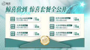 民宿价格宣传海报