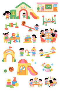 幼儿园卡通贴纸