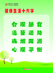 健康生活十六字准则