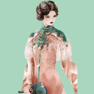 复古旗袍人偶 尽显东方韵味