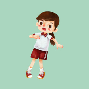 跳跃的活力少年