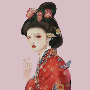 古风唐装女子 典雅秀丽