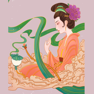 古风仕女品茶图