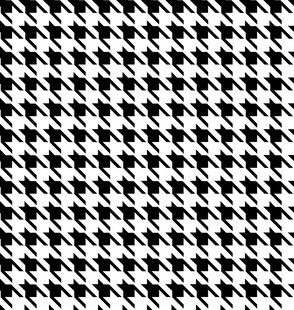 黑白千鸟格花纹图案