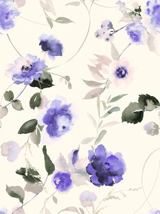 蓝紫色花卉图案背景