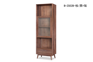 木质玻璃门高款展示柜