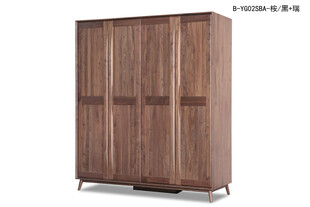 现代简约木质三门衣柜
