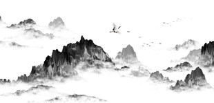 水墨山水背景