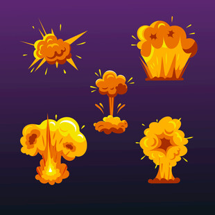 爆炸特效图标集合