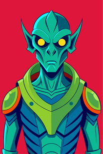 科幻风外星战士形象