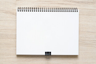 空白螺旋装订笔记本