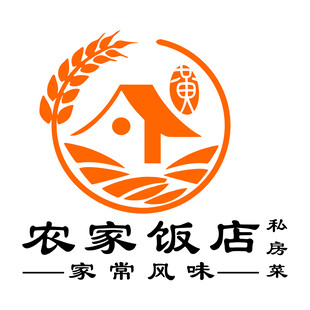 农家饭店私房菜logo图标设计