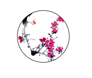 梅花扇子
