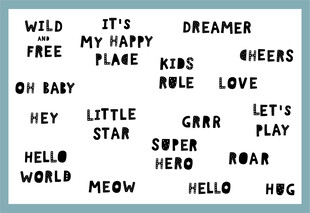 多彩字母墙饰装点儿童空间