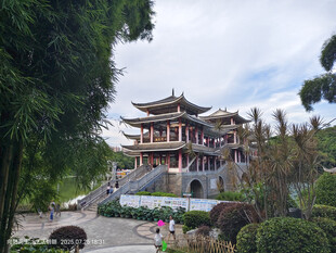 狮山公园 南宁  中式建筑