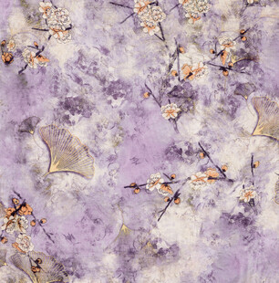 淡紫色花卉纹理图案