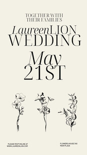 优雅婚礼预告海报