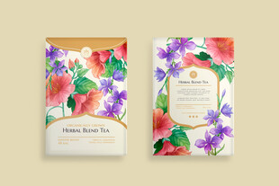 花卉图案精美包装设计