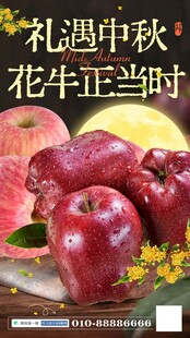 中秋节水果海报