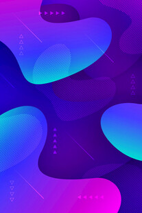 梦幻渐变流体背景图案