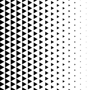 黑白三角渐变几何图案