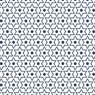 几何蓝白六边形图案纹理