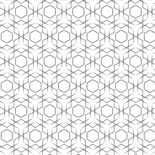 几何线条黑白无缝图案
