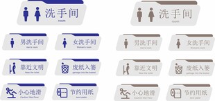 洗手间卫生间标识