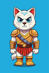 猫咪战士扮相