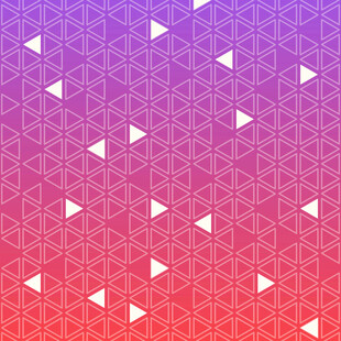 渐变几何三角图案背景