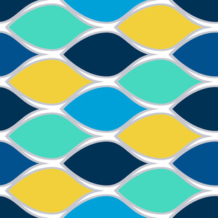 几何波浪图案背景设计