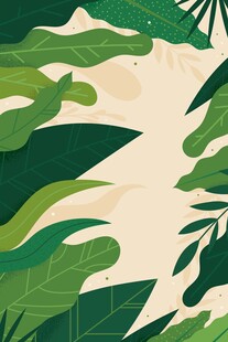 清新绿植背景图