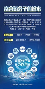 富氢水作用好处宣传海报