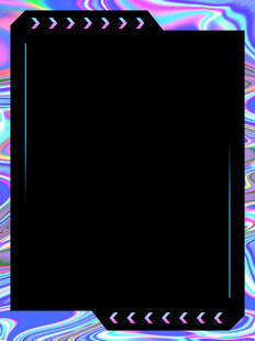 炫彩边框黑色背景框架图