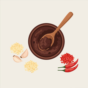 美食食材插图