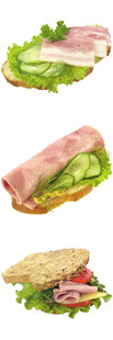 美味多样的夹心三明治