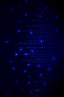 蓝色数字矩阵科技背景图