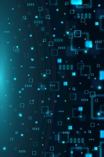 科技感数字电路背景图