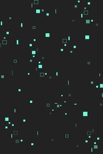 黑色背景上的荧光方块图案