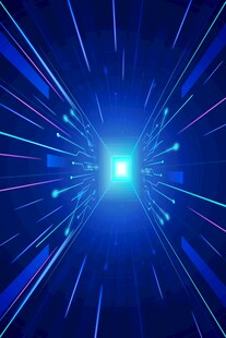 蓝色科技光束背景图