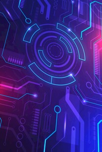 科技感电路背景图案
