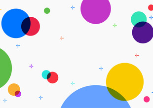 多彩圆圈背景图案