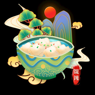 古风碗中盛美味养生粥