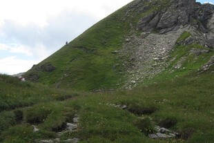 青山绿野间的秀丽山峰