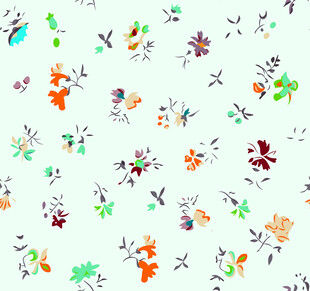 多彩花卉图案背景