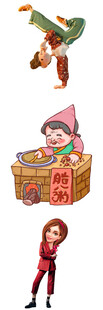 儿童趣味表演卡通形象